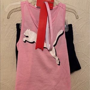Puma 3 Piece Set Girl's Tank Shorts & Headband